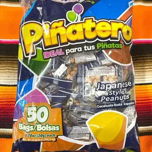 Piñatero 50 Bags Japanese Style Peanuts (20 g) each