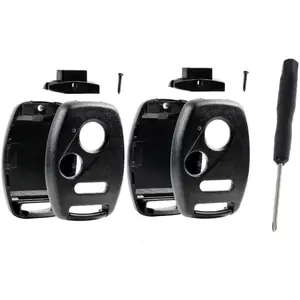 Set of Two 3 Button RK Case DIY Repair Kit Replacement for Honda Pilot, Accord/Coupe/Crosstour, Civic, CRV, CRZ, Fit, Insight, Odyssey, Ridgeline 2003-2014 + Screwdriver FCC ID: N5F-A05TAA