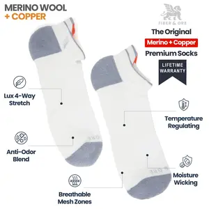 White Ibis | Copper + Merino Wool Socks for Fresher Feet