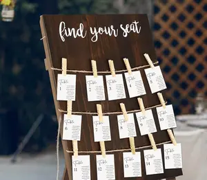 Wedding Decor Table Numbers and a Find Your Seat Board