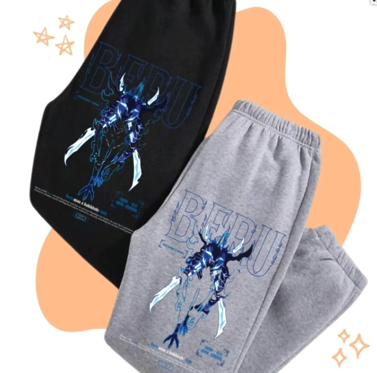 Limited Edition Sung Jin-Woo Solo #Leveling Anime Double Sweatpants Unisex 5JG