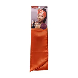 KISS - RED SILKY SATIN EDGE SCARF (RED)