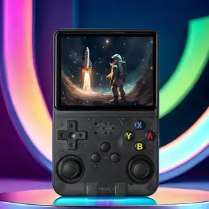 R36s Handheld Retro Game Console with Linux System, Supports over 15000 Classic Games, 3.5 Inch IPS Screen, 32+64GB TF Card Compatible