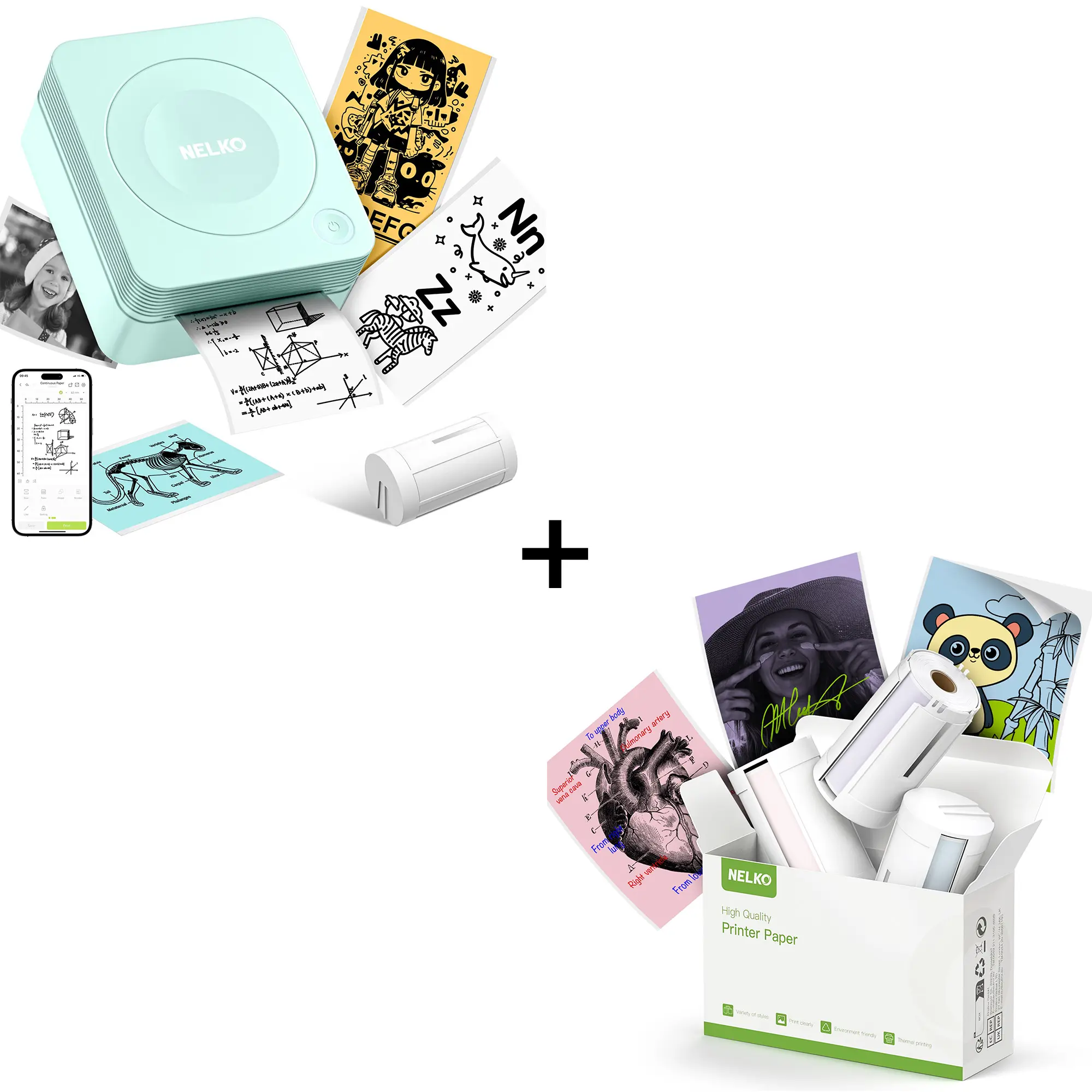 PM230 Green+4 Roll Color Tape