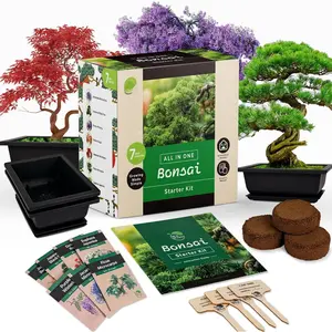 Bonsai Starter Kit -  Bonsai Tree Kit with Bonsai Tools, 7 Bonsai Tree Seeds, Pots - Complete Grow Your Own Bonsai Tree Live Kit -  Lover Gifts Home Gifts for Men and Women