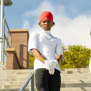 Loose Half Sleeve Turtleneck Compression+ Shirt