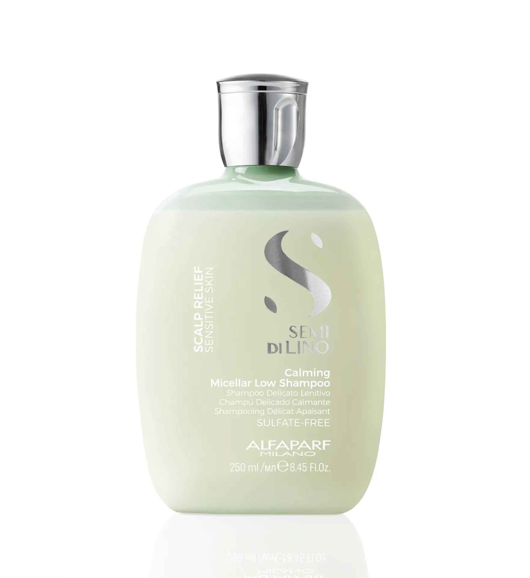 Alfaparf Sulfate-Free Micellar Cleansing Shampoo - Probiotics-Infused Soothing Haircare Liquid for Sensitive Scalp Relief, UV Protection, Oil-Balancing, Chamomile-Enhanced, Color & Shine Preserving, Calming, No, Anti-Itch, 8.45Oz