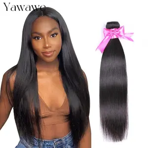 Malaysian Virgin Hair Straight Hair Extension Unprocessed Human Hair Bundles Nature Color Yawawe HAIR 1/3 bundles