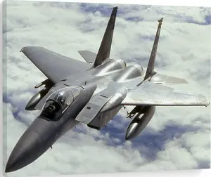 F-15 Airplane Canvas Wall Art Prints Mcdonnell Douglas F-15 Eagle Fighter Jet Poster Aviation Art Wall Decor U.S Air Force Picture Artwork Military Plane Decoration For Boys Room SHJY-02274