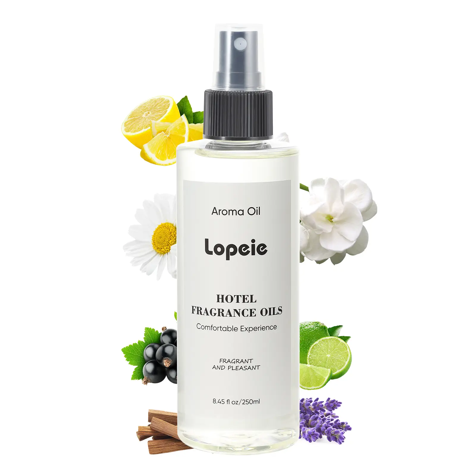 Lopeie Hotel Diffuser Oil Inspired by The Ritz-Carlton Hotel - 250 ml 8.45 fl oz -Aroma Oil Fragrance Oil Blend Lemon, Lavender & Wood Notes for Ultra