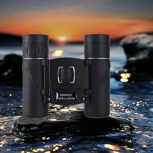 5000x25 HD Binoculars, Portable Foldable Binoculars, Outdoor Binoculars for Hunting, Camping, Concert and Travel