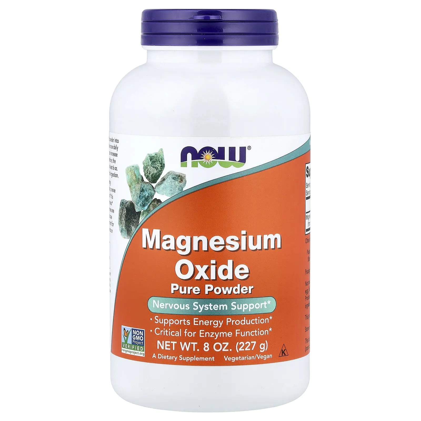 NOW Foods Magnesium Oxide Pure Powder, 8 oz (227 g)