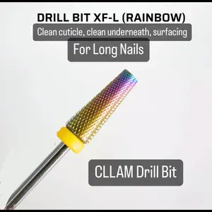 CLLAM Extra Fine-Long Drill bit for Nail Art nail care, long acrylic nails