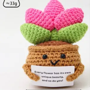 Emotional Support Flower - Cute Crochet Handmade Item - Ideal for Emotional Support and Self-Care