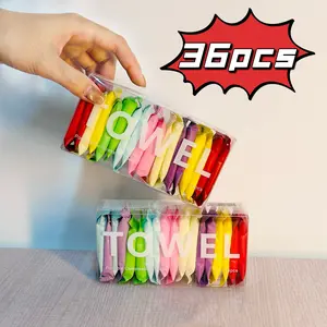36-piece disposable compressed facial towels, used for facial cleansing, makeup removal, and daily skincare. Durable plant fiber disposable towels with high absorbency, essential for hygiene. Suitable for camping, hiking, and pets.