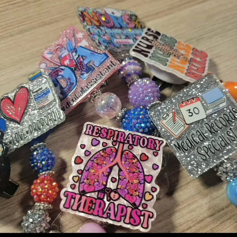 Badge reels WITH BEADS