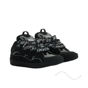 SneakersBlackandGreyDesignerWOMEN'S flatLeatherSneakersEmboweledcalfskinstripesStretchcottonlowluxurymen'sflatsWalkingShoesTrainer