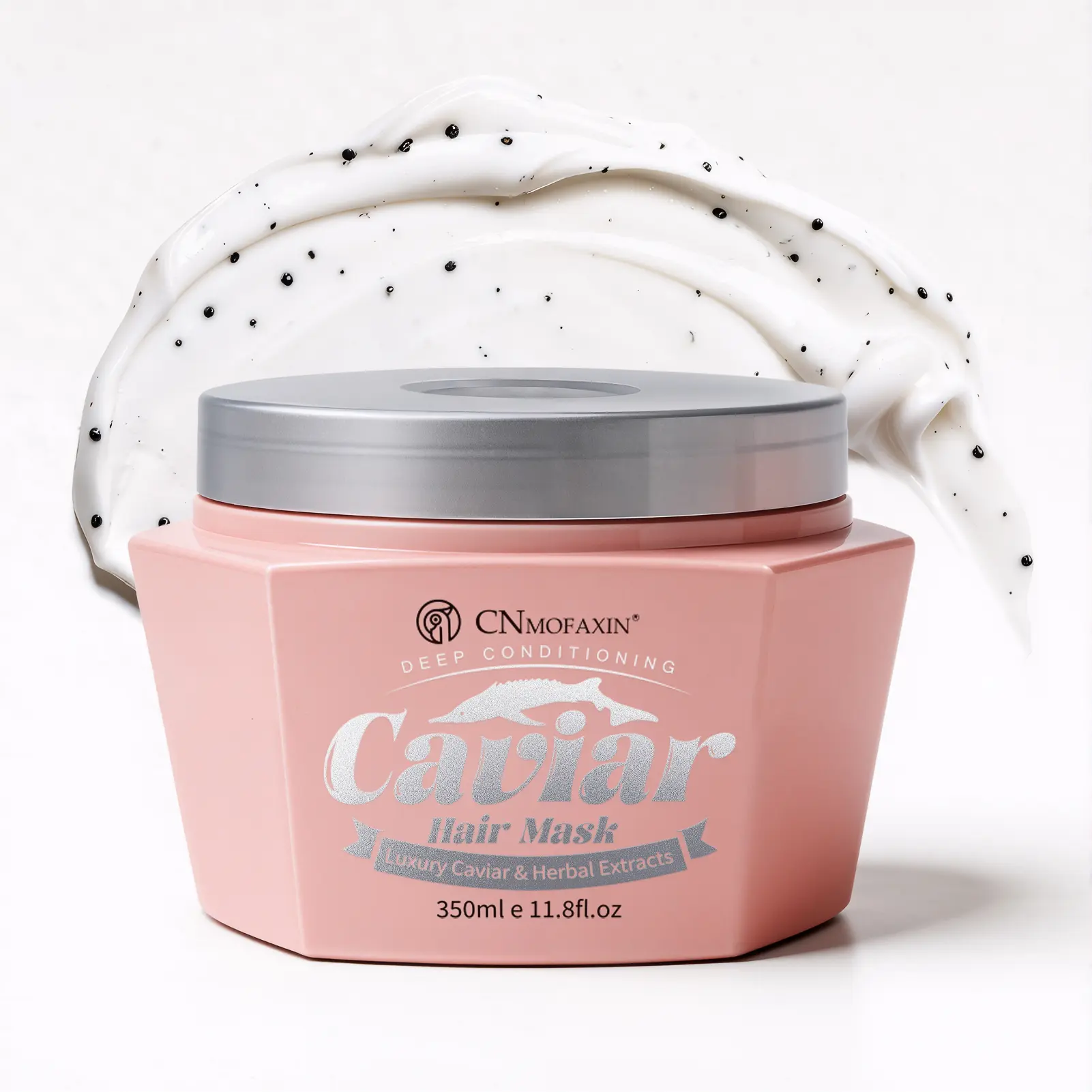 Cnmofaxin Deep Repair Caviar Cream Haircare Masque - Floral Scent, 11.8 fl oz, Intensive Hydrate for Extremely Dry Brittle Hair, Blends Caviar Essence Wheat Protein Vitamins, Smooth Split Ends, Soft Detangling Glossy Finish
