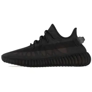 Adidas Yeezy Boost 350 V2 Black All-Black Colorway Primeknit Upper Boost Midsole Durable Outsole Versatile Lifestyle Shoes for Men and Women Training