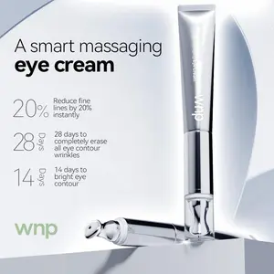 [WNP Official Shop]  Electronic Massaging Eye Cream | Built-in vibrating applicator | Helps reduce fine lines and dark circles | Targets puffiness and eye bags | Firms and lifts | Powered by peptides