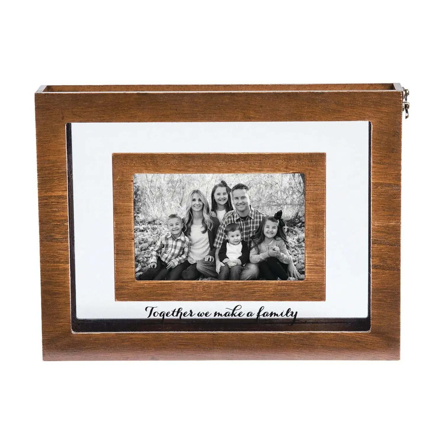 12" x 9" Blended Family Sand Ceremony Wood & Glass Picture Frame 12" x 9" Blended Family Sand Ceremony Wood & Glass Picture Frame
