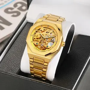 Stylish Classic Men's Mechanical Watch with Box, Waterproof, Luminous Features, Suitable for Party, Daily Decoration, Fashion & Birthday Gift Luxury