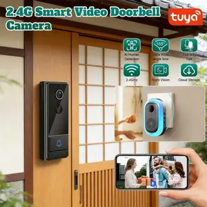 Wireless Video Doorbell Camera with Ai Human Detection, Two-Way Audio, Night Vision, 2.4g WiFi, 4000mah Battery, Home Security Surveillance