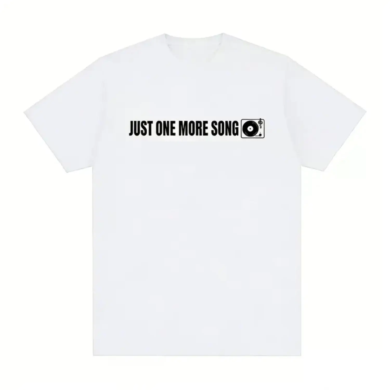 One More Song T-Shirt | Music Meme Casual Unisex Cotton Streetwear for Music Enthusiasts | Durable Relaxed Fit | Cool Party Wear Gift Ideas