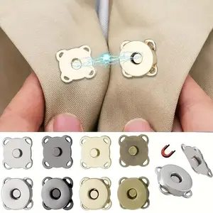 Strong Magnetic Plum Button Set of 5, Invisible Buckle for Bags and Coats, Hand Sewn Clothing Accessories, Bag Closure, Secure Closure