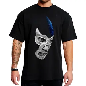Mex-Art Mexican Legend T-Shirt Cotton Fabric, Streetwear Menswear Shortsleeve Chicano Clothing