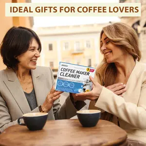 Coffee Machine Cleaner Descaler Tablets - 24 Pack, Deep Cleaning and Descaling for All Coffee Makers , Coffee Maker Pot Descaling & Cleaning Tabs, Descale Drip Coffe And Espresso Machines