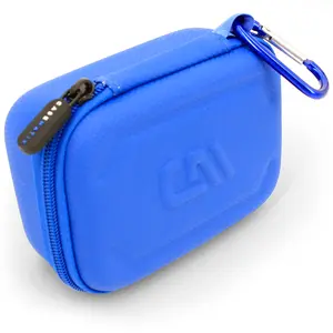 CASEMATIX Carry Case Fits Moonbird Moonbuddy Guided Meditation and Breathing Device, USB-C Cable and More - Includes Blue Storage Case Only