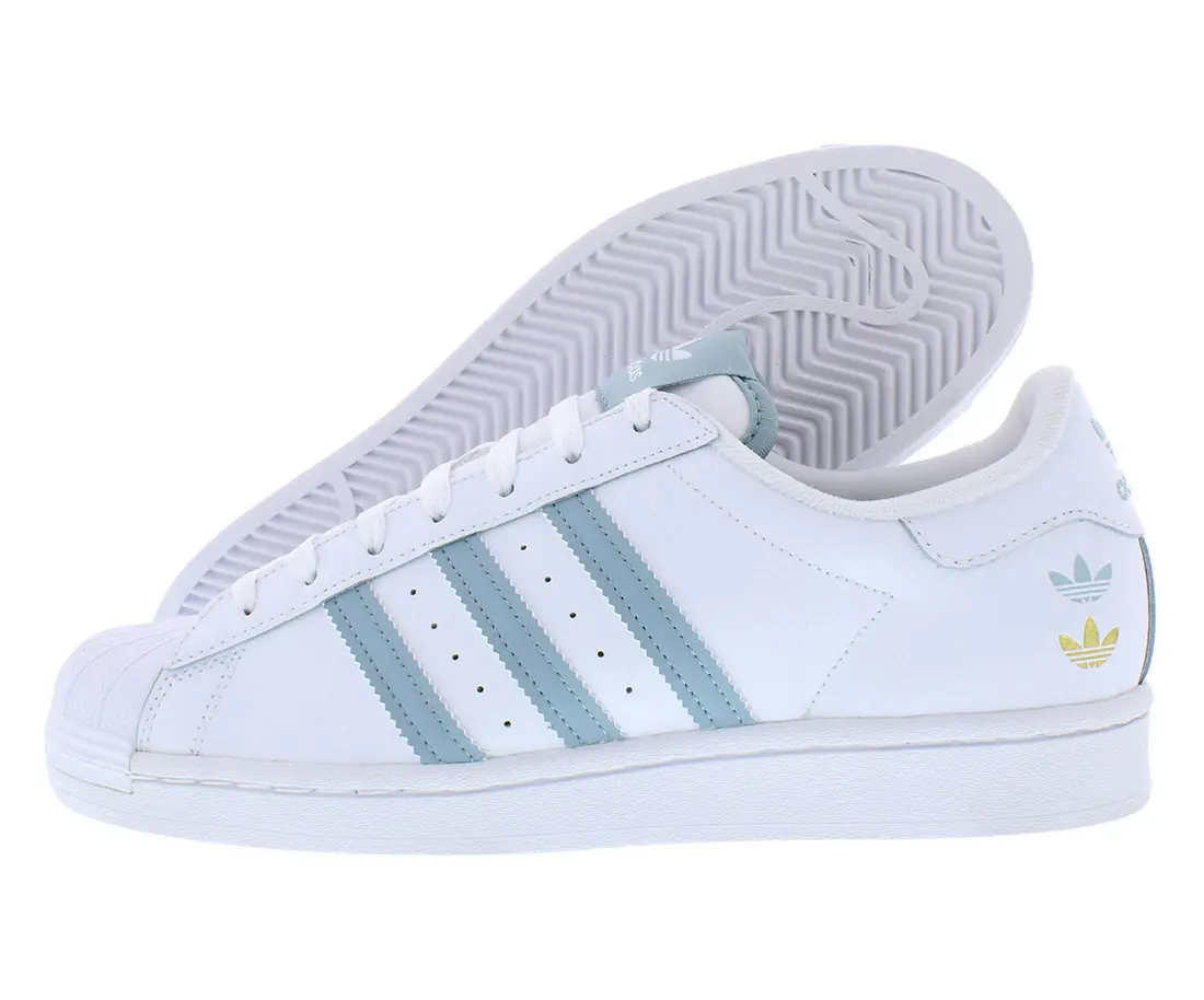 Adidas Superstar Men's Leather Shoes, Low-Top Casual Sneaker with Iconic Shell Toe and 3-Stripes