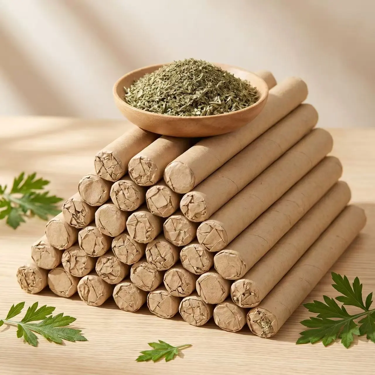 Organic Mugwort & Gastrodia Scented Aromatherapy Sticks (10/20/30/50-Pack) - Lighted, Slow-Burning & Long-Lasting, Non-Toxic Home Fragrance Freshener, Sleep Aid Scent, Safe & Versatile Aromatherapy Experience