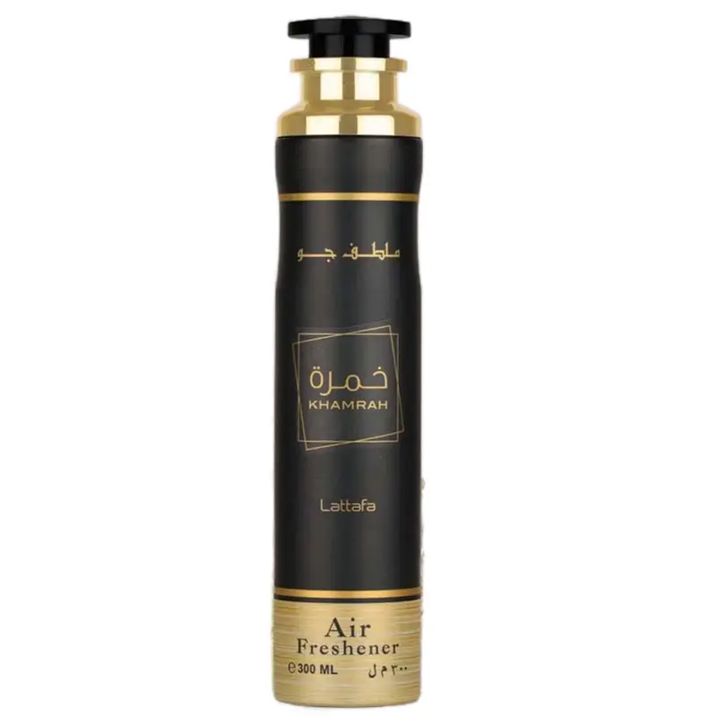 Lattafa Khamrah Air Freshener - Amazing Scented Home Air Freshener - With Notes of vanilla, Cinnamon (Pack of 1) Home Aroma Perfume Fragrance, 300Ml, Long-Lasting