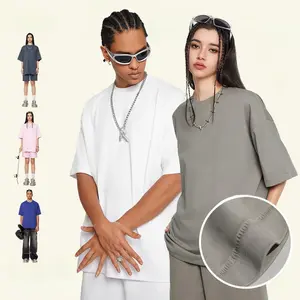 Summer loose-fit plus-size Sorona cooling fabric plain short-sleeve T-shirt, unisex, suitable for sports and everyday wear