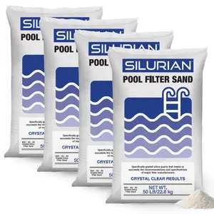 U.S. Silica 4 Pack SILURIAN 20 Grade Pool Filter Sand for Optimal Filtration U.S. Silica 4 Pack SILURIAN 20 Grade Pool Filter Sand for Optimal Filtration