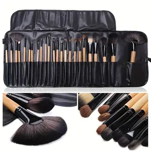 Professional Makeup Brush Set with Storage Bag, 24pcs/set Soft Bristles Makeup Brushes for Foundation, Eyeshadow, Blending, Makeup Accessories, Cosmetic Brush Set, Makeup Brush Kit, Makeup Brushes Kits