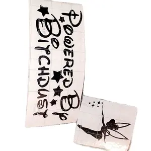 Pixie Powered Decal - Powered By Pixie Dust Text with Silhouette Design