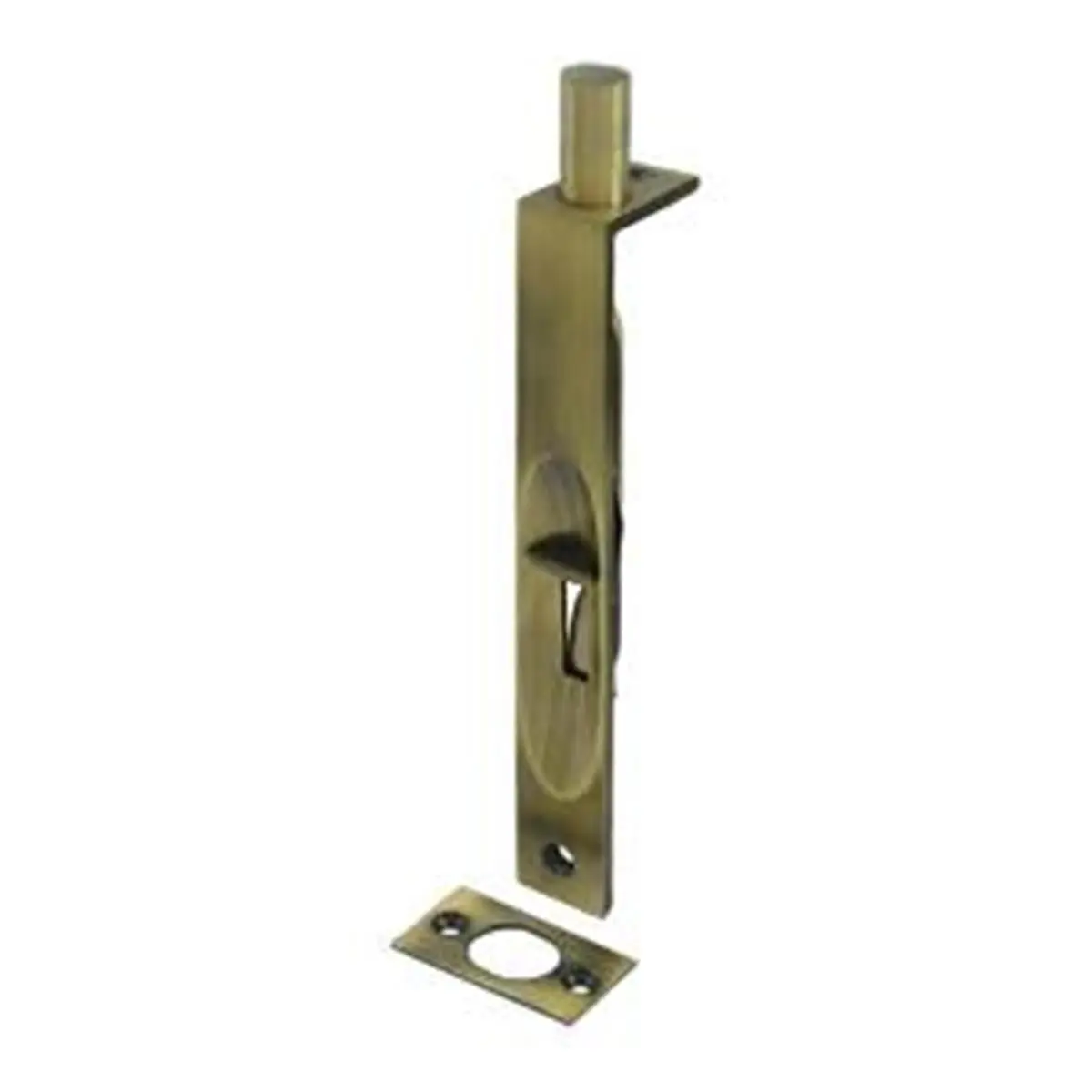 212 MAIN 6 in. Heavy-Duty Square Flush Bolt - Corrosion-Proof Solid Brass Bolt Extension, Antique Door Hardware for Sailing Water Sports