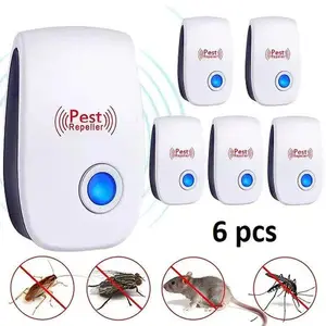 Ultrasonic Pest & Rodent Repeller, Effective Against Rodents, Roaches, Spiders, Ants, Mosquitoes, Flies & Geckos | Ideal for Home, Kitchen, Basement & Attic, Fast Shipping