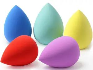 Makeup Sponge Set 5 Pack Micro Porous Low Absorption Soft Latex Free Foundation Beauty Sponges & Blenders for Powder Cream, Stocking Stuffers for Women