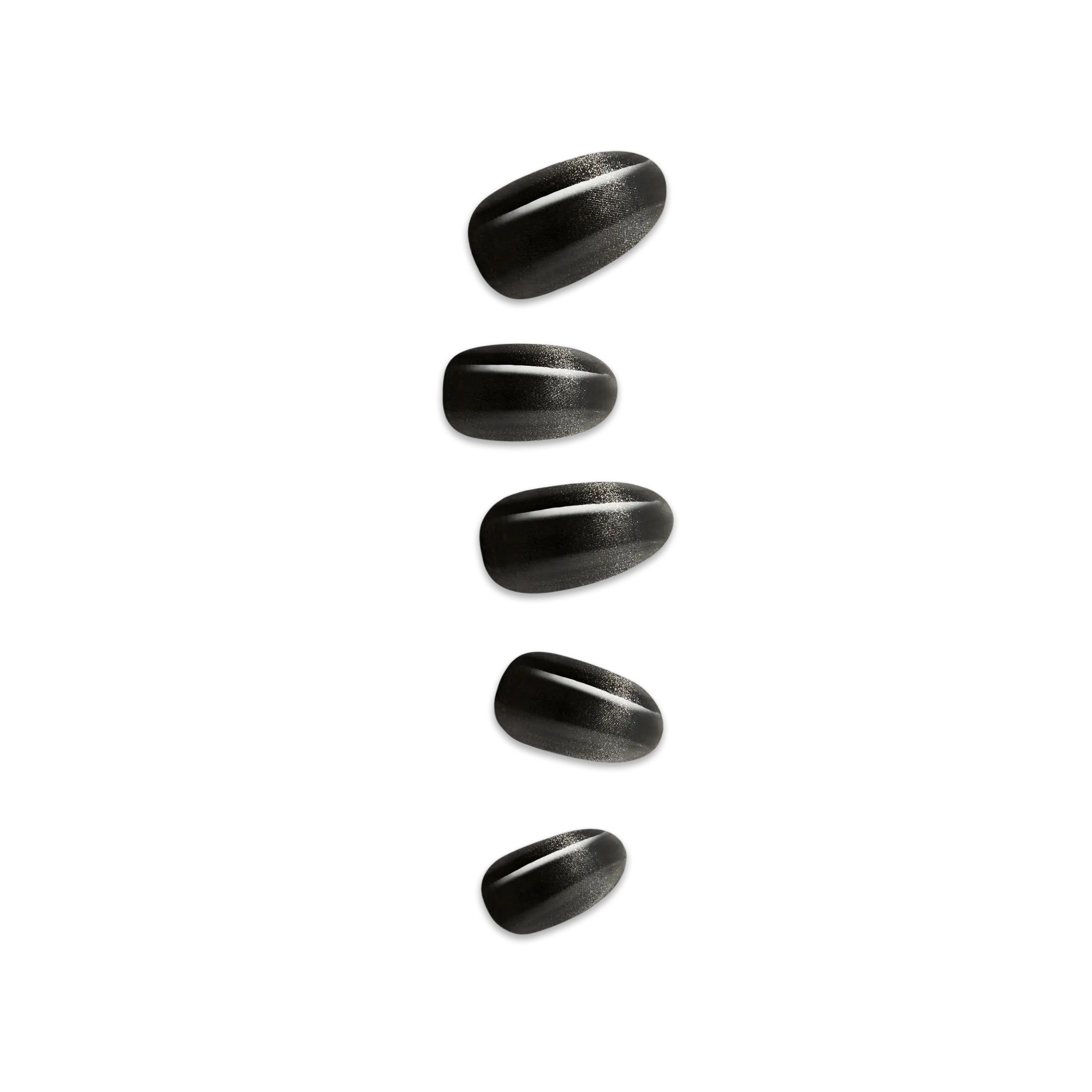 colorFX by Impress No Glue Fake Press On Nails - Best Wishes | Solid, Black, Medium, Oval, Manicure