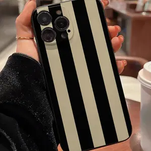 Anti-Drop Stripe Tpu Phone Case Cover for iPhone 6/7/8/x/XS/XR/XS Max/11/12/13/14/15/16/17 Pro Max, Perfect Gift for Women and Girls