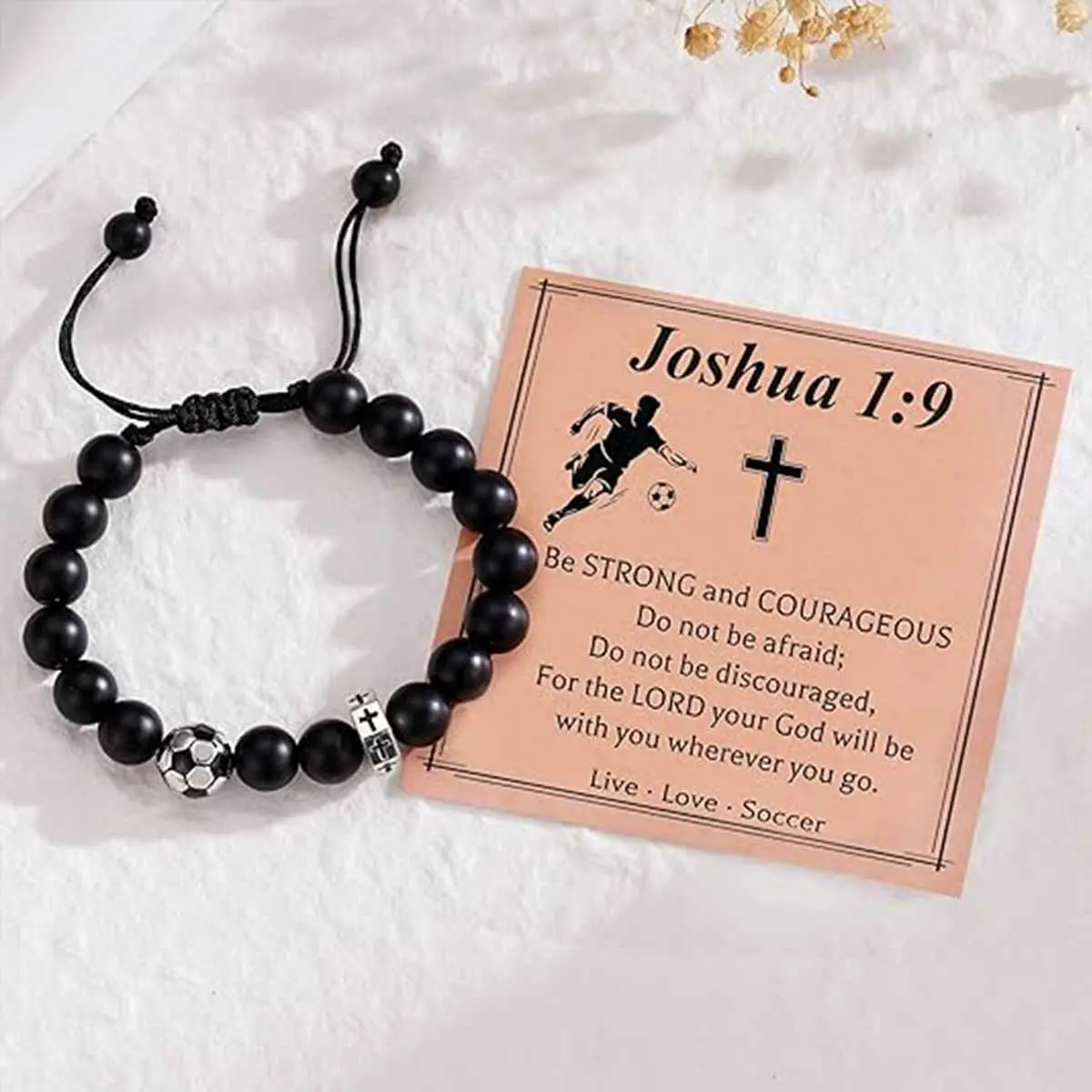 Baseball/Basketball/Football/Soccer Bracelet for Boys Cross Beaded Bracelet Gifts for Son Grandson Players Team Fan Friends,Lovers Son Grandson Brother Nephew Friend as Birthday/Valentines Day/Graduation/Back to School/Christmas Gifts