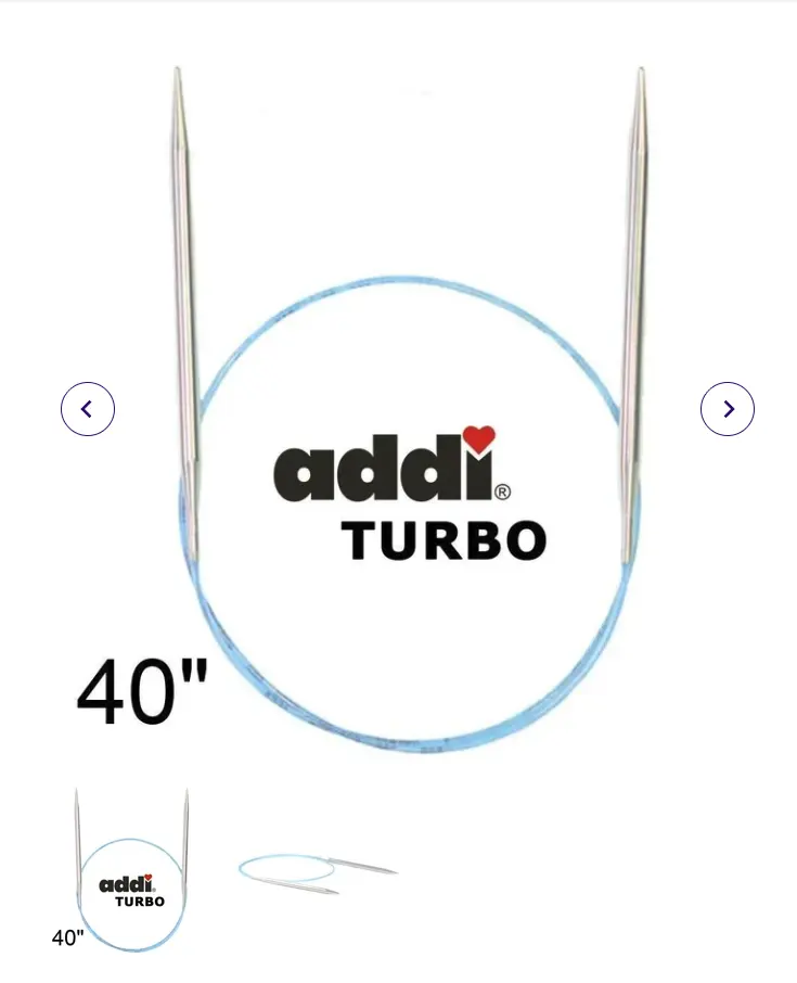 Turbo 40" Circular Knitting Needles-US0