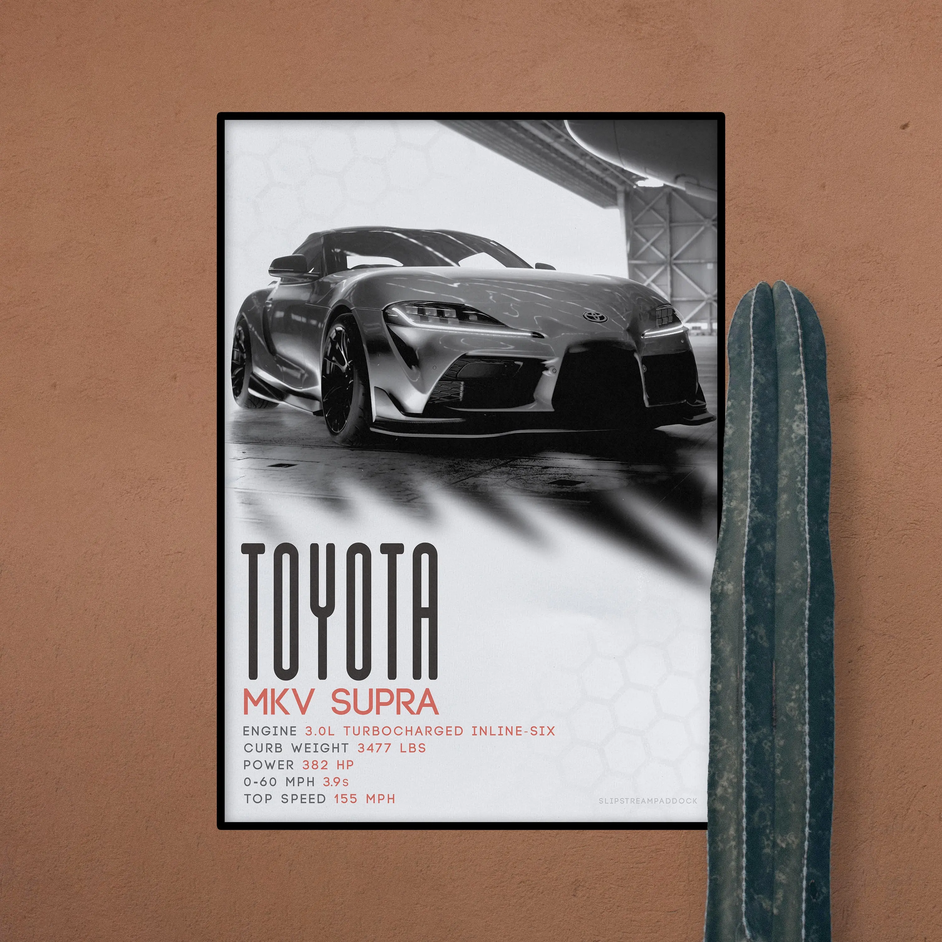 Toyota Supra Car Poster - Print Supra Poster - Toyota Poster Modern - Car Poster Supra - Toyota Poster Office Decor