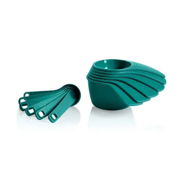 Tupperware Measuring Mates 12-Piece Kitchen Gadget Set - Includes 6 Cups & 6 Spoons for Precise Liquid Measurements - Dishwasher Safe & Compact Storage - Perfect for Cooking & Baking