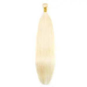 613 Blonde Hair Bundles  - Smooth & Natural Flowing Straight Hair - Multiple Styles - Curl Resistant