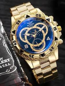 Men's Business Round Dial Analog Quartz Watch, Business Fashion Watches for Party, Daily Clothing Decor, Trendy Wristwatch All-match & Exquisite Watch for Birthday Gift with Box